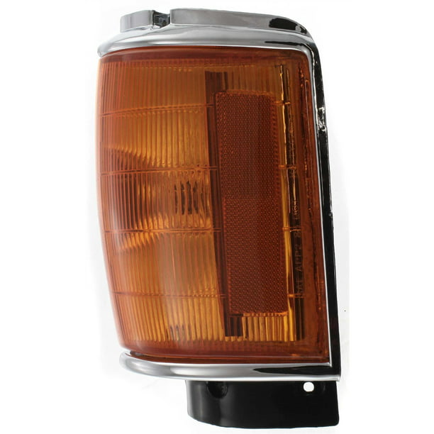 Corner Light Compatible with 1984-1986 Toyota 4Runner Pickup Plastic Amber Lens With bulb Driver Side
